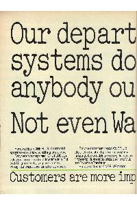 Honeywell - Our departmental systems dont leave anybody out not even Wang or IBM
