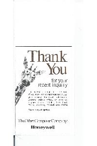 Honeywell - Thank you
