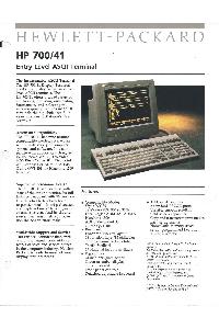 Hewlett-Packard - HP 700/41 Entry level ASCII terminal