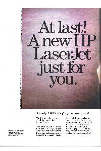 Hewlett-Packard - At last! A new HP LaserJet just for you.