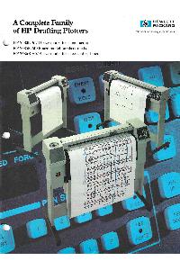 Hewlett-Packard - A Complete Family of HP Drafting Plotters