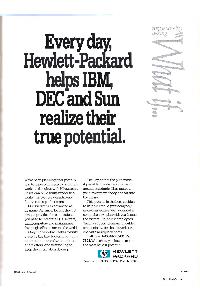Hewlett-Packard - Every day, Hewlett-Packard helps IBM, DEC and Sun realize their true potential.