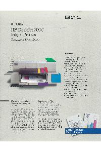 Hewlett-Packard - HP DeskJet500 Inkjet Printer - Techical Data Sheet