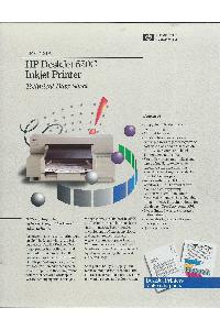 Hewlett-Packard - HP DeskJet550C Inkjet Printer Techicak Data