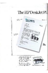 Hewlett-Packard - The HP Desskjet PLUS vs. the dot matrix printer.