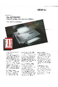 Hewlett-Packard - The HP FAX-900