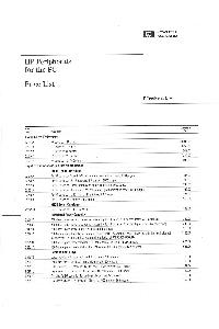 Hewlett-Packard - HP Peripherals for the PC Price List