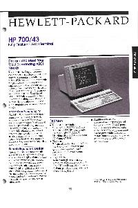 Hewlett-Packard - HP 700/43 Fully Featured ASCII Terminal
