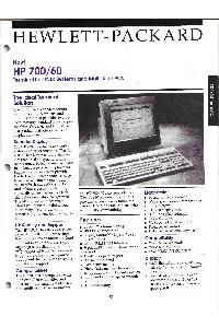 Hewlett-Packard - New! HP 700/60 Terminal for UNIX Systems and Multi-User PCs