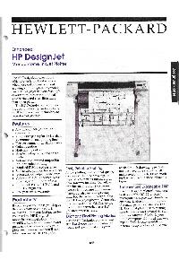 Hewlett-Packard - Enhanced! HP DesignJet Monochrome InkJet Plotter