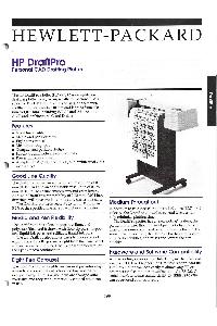 Hewlett-Packard - HP DraftPro Personal CAD Drafting Plotter