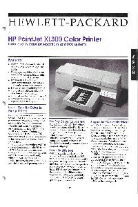 Hewlett-Packard - HP PaintJet XL300 Color Printer Laser-quality color for Macintosh and DOS systems