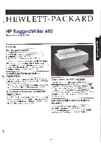 Hewlett-Packard - HP RuggedWriter 480 Departmental Printer