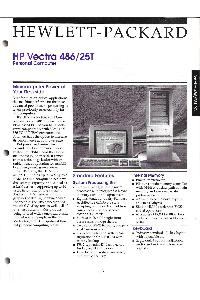 Hewlett-Packard - HP Vectra 486/25T Personal Computer