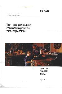 Hewlett-Packard - lhe finishing touches can make a poæfful first impression.