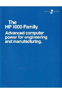 Hewlett-Packard - The HP 1000 Family. Advanced computer power for engineering and manufacturing.