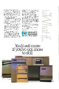 Hewlett-Packard - You'll sell more if you've got more to sell.