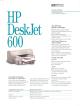 Hewlett-Packard - Hp DeskJet 600