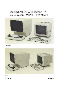 IBM (International Business Machines) - IBM 3180 DISPLAY STATION MODEL I vs IBM 3278 DISPLAY STATIONâ€”COMPARISON