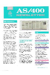 IBM (International Business Machines) - AS/400 Newsletter Fall 1992