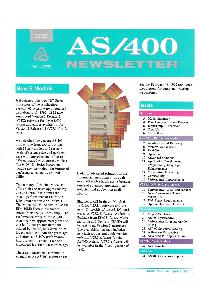 IBM (International Business Machines) - AS/400 Newsletter Spring 1992