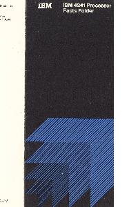 IBM (International Business Machines) - G520-3387-0_4341_Processor_Facts_Folder_Brochure_197901