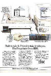IBM (International Business Machines) - Built to take it. Priced to take it with you. The Pmprinter horn IBM.