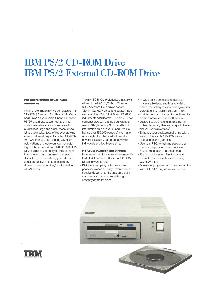 IBM (International Business Machines) - IBM PS/2 CD-ROM Drive, IBM PS/2 External CD-ROM Drive