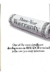 IBM (International Business Machines) - One of the most significant developments in IBM ASCII terminals is the one you may never use.