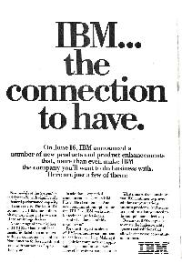 IBM (International Business Machines) - IBM... the connection to have.