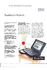 IBM (International Business Machines) - ThinkPad 365 Notebooks