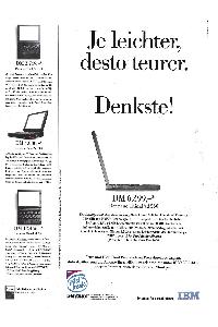 IBM (International Business Machines) - Je leichter, desto teurer. Denkste!