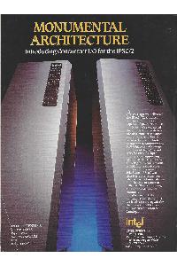 Intel Corp. - MONUMENTAL ARCHITECTURE Introducing Concurrent I/0 for the iPSC/2