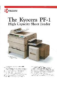 Kyocera - The Kyocera PF-1 High Capacity Sheet Feeder
