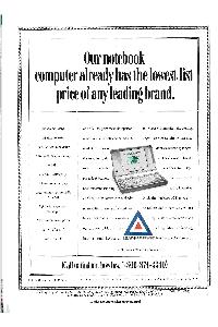 Leading Edge Products Inc. - Our notebook computer already has the lowest list proce of any leading brand.