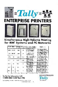 Mannesmann Tally - Tally Enterprise Printers