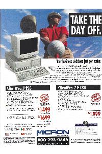 Micron Electronics Inc - Take The Day Off Your Business Decisions Just Got Easier