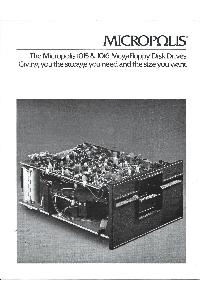Micropolis - The Micopolis 1015 & 106 MegaFloppy Disk Drives