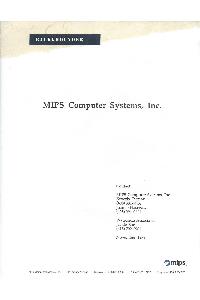 MIPS Computer Systems Inc. - MIPS Computer Systems, Inc.