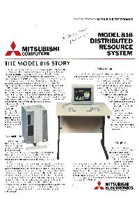 Mitsubishi - Model816 Distibuted Resource System