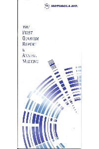 Motorola - 1987 First Quarter Report & Annual meeting
