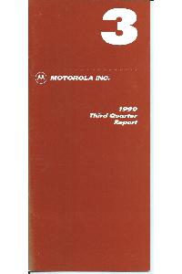Motorola - 1990 Third Quarter Report