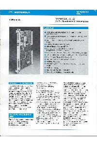 Motorola - MVME143, -1, -2 - 32bit Monoboard Microcomputer