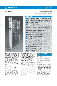 Motorola - MVME 147S Series Monoboard Microcomputers
