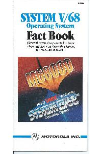 Motorola - System V/68 Operating System - Fact book
