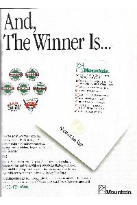 Mountain Computer Inc. - An The Winner is...