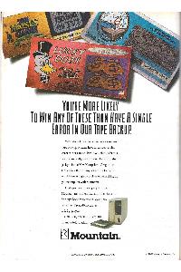 Mountain Computer Inc. - You're more likely to win any of these than have single error in our tape backup.
