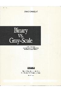 NCR (National Cash Register Co.) - Binary vs. gray-scale