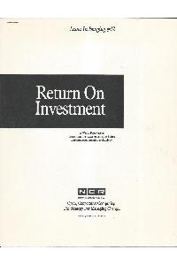 NCR (National Cash Register Co.) - Return on investiment