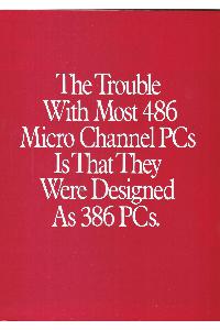NCR (National Cash Register Co.) - The trouble with most 486 Micro Channel PCs is that they were designed as 386 PCs